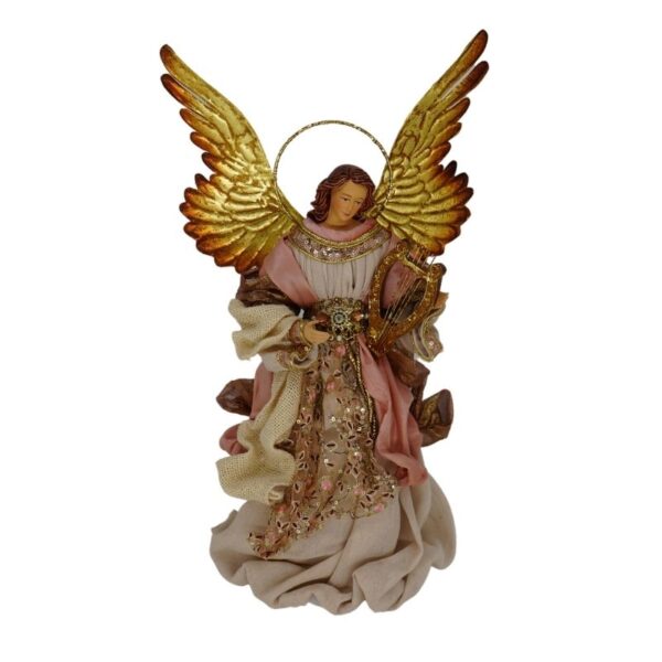 Rose Gold Angel Christmas Figure