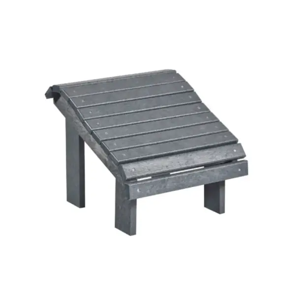 Premium Footstool Slate Grey