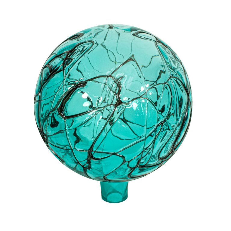 Get Teal Crackle Gazing Globe, 10 inch in MI at English Gardens