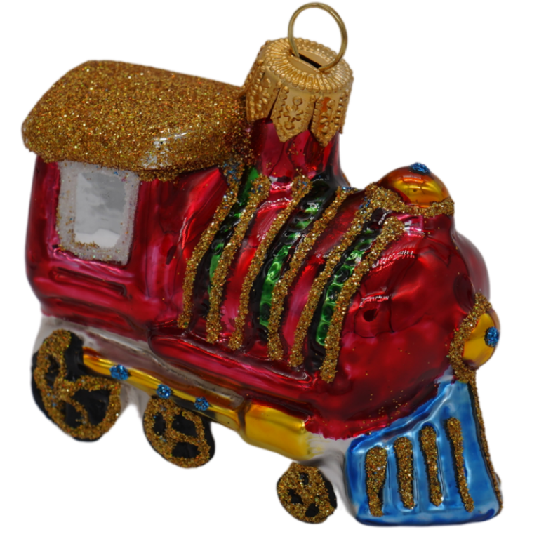 106259ChristmasOrnamentTrainSide English Gardens