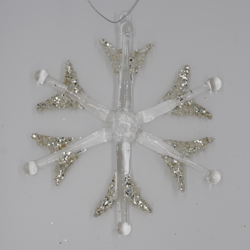 Get Glitter Snowflake Christmas Ornament In Mi At English Gardens Nurseries Serving Clinton Township Dearborn Heights Eastpointe Royal Oak West Bloomfield And The Plymouth Ann Arbor Michigan Areas