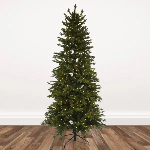 7.5-foot Slim Northern Fraser Fir Pre-lit with 700 Dual Color LED Lights Artificial Christmas Tree
