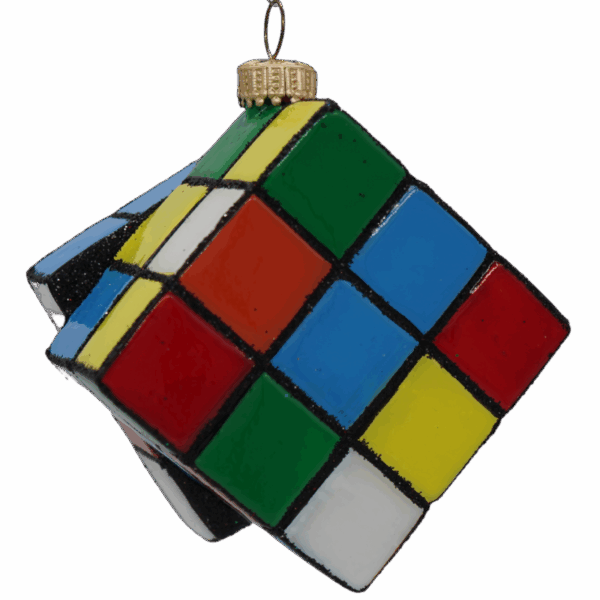 Rubik's Cube Christmas Ornament 