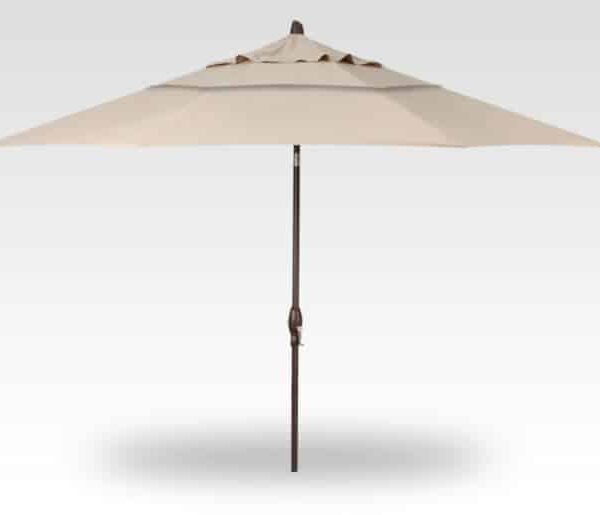 Treasure Garden  Auto Tilt 11-foot Aluminum Market Umbrella, Bronze Frame