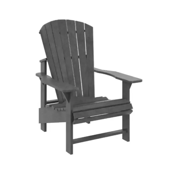 Upright Adirondack Chair Slate Grey