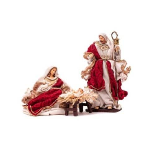 Holy Family Burgundy and Beige, 14 in