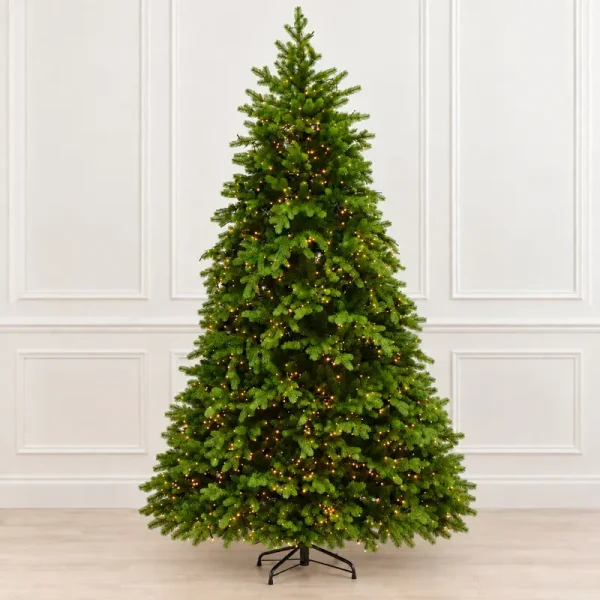 7.5-foot Pacific Coast Fraser Fir Artificial Christmas Tree Pre-lit with Dual-color, Multi-Function LED Galaxy Lights