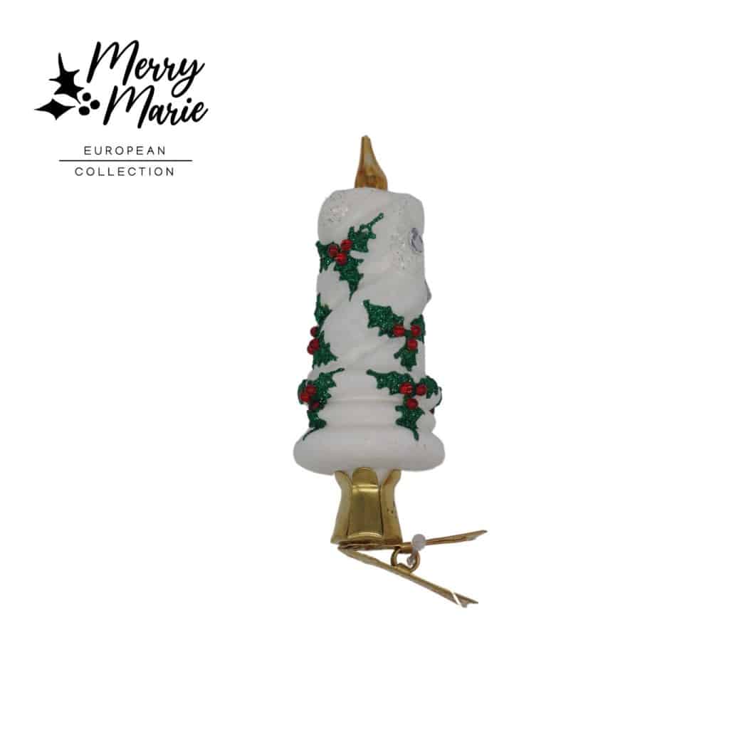 Get Candle Clip On Glass Ornament in MI at English Gardens Nurseries