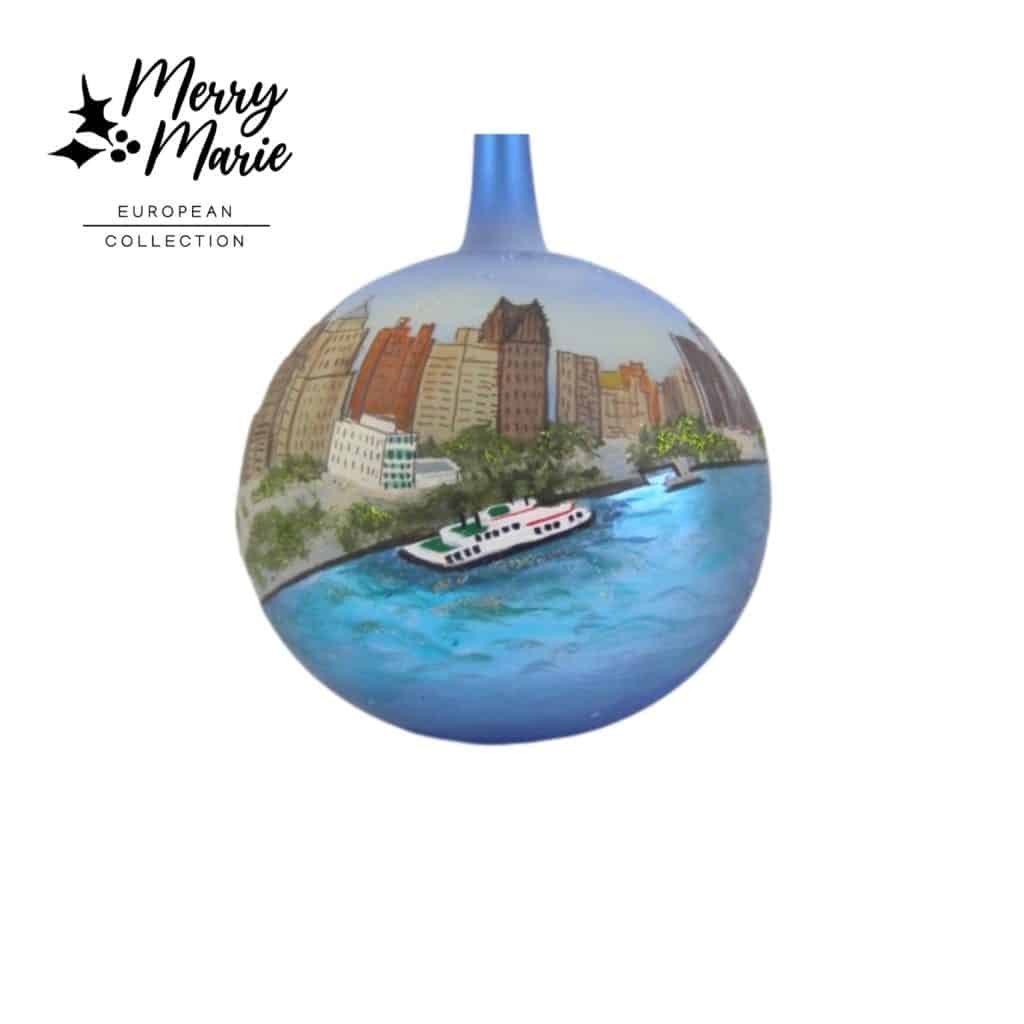 Get Detroit Riverfront Christmas Ornament in MI at English Gardens