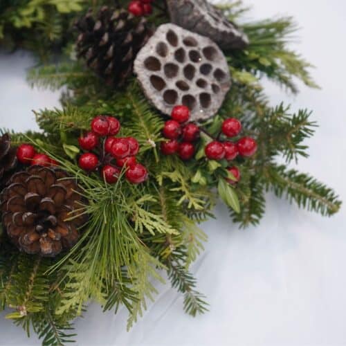 Home for the Holidays Fresh Wreath - Image 2