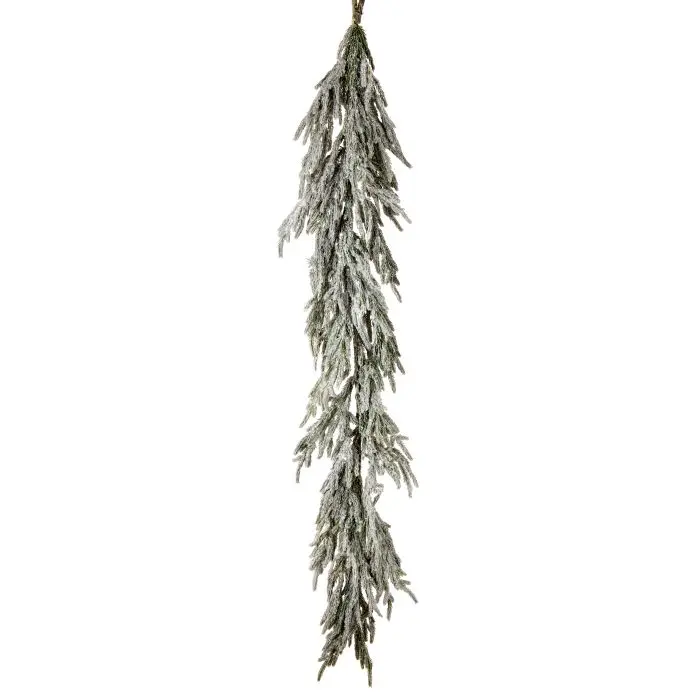 Luxe Real Touch Flocked Norfolk Pine Garland 60″