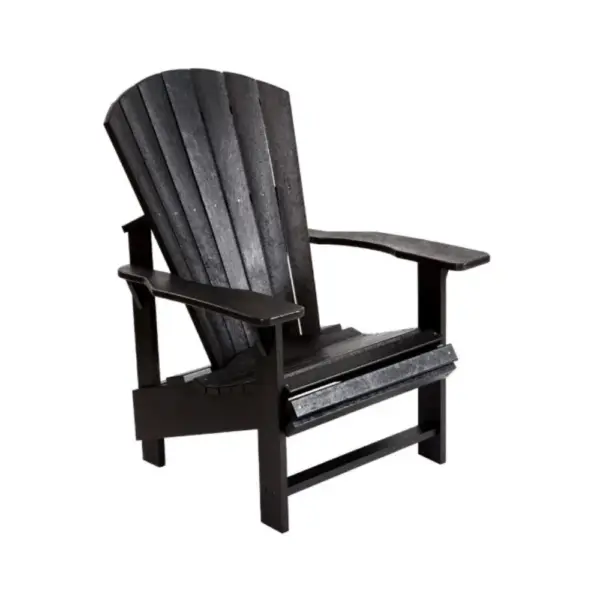 Upright Adirondack Chair Black