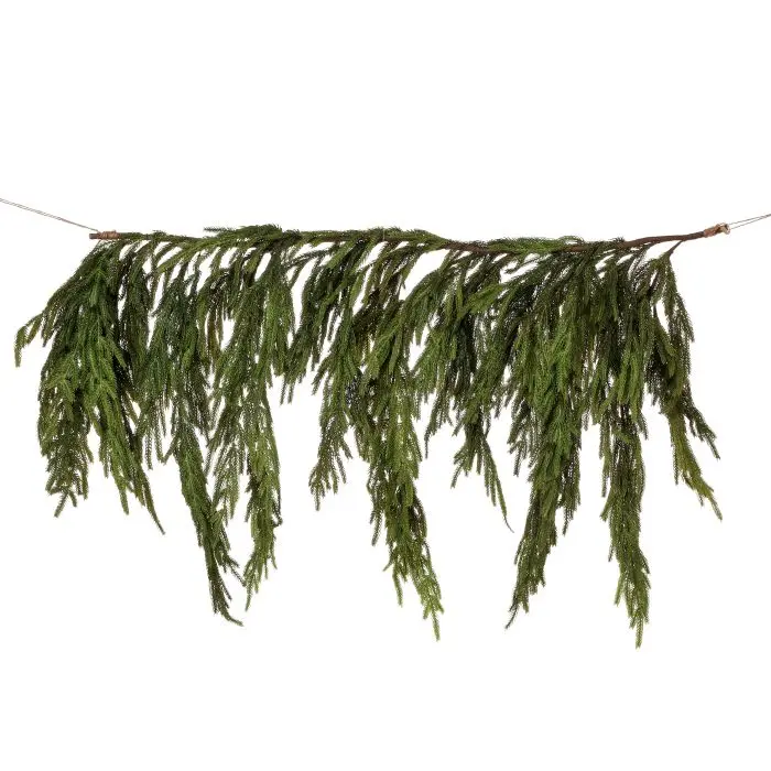 Luxe Real Touch Dripping Norfolk Pine Garland
