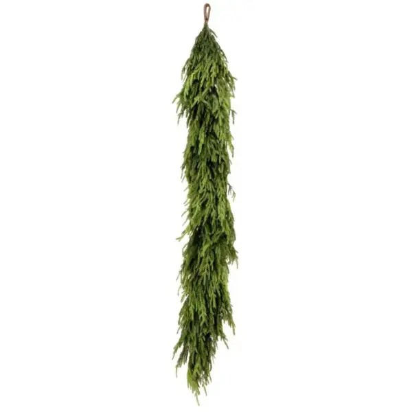 Luxe Real Touch Norfolk Pine Garland 72 x 16" Double the thickness of the original