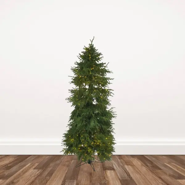 6-foot Norfolk Island Pine Tree Pre-lit with 550 Warm White 3mm L.E.D. Lights