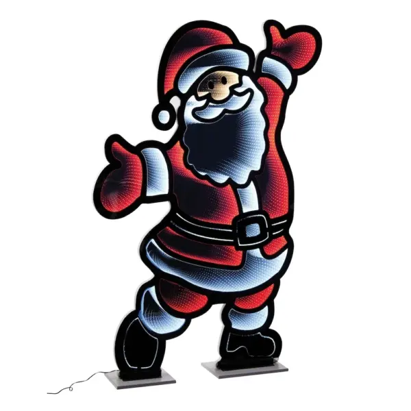 Santa Infinity Light Decoration 70"