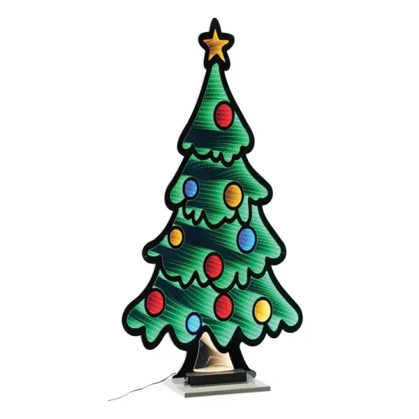 Christmas Tree Infinity Light Decoration 47"