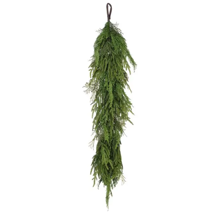 Luxe Cyprus and Norfolk Pine Garland 48″