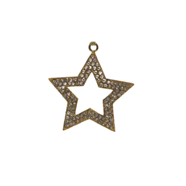 Gold Crystal Star Ornament