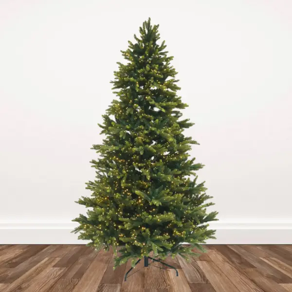 7.5-foot Layered Fraser Fir Pre-lit with 2900 Dual Color L.E.D. Celestial Lights