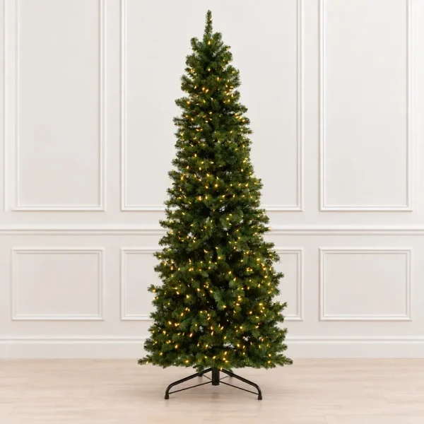 7.5-foot Slim Blue Grand Spruce Pre-lit with 750 Dual Color T5 L.E.D. Lights