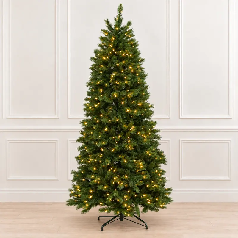 7.5-foot Slim Northern Douglas Fir Pre-lit with 750 Dual Color T5 L.E.D. Lights