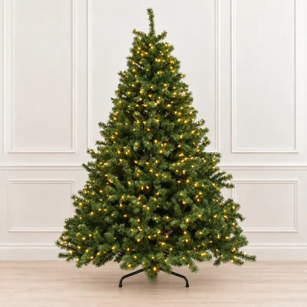 6.5-foot Grand Blue Spruce Pre-lit with 750 Dual Color T5 L.E.D. Lights