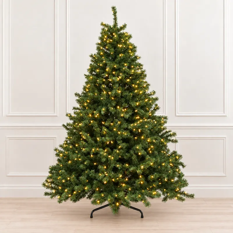 6.5-foot Grand Blue Spruce Pre-lit with 750 Dual Color T5 L.E.D. Lights