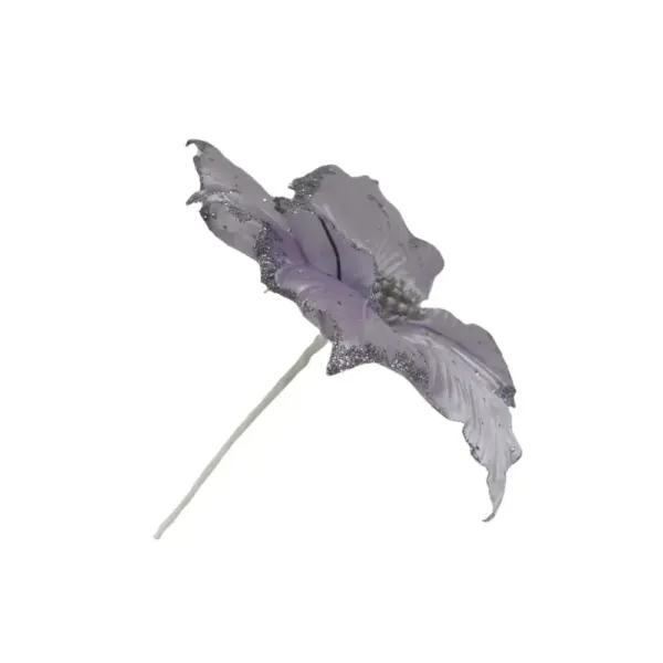 Lavender Poinsettia Pick 30 x 28cm