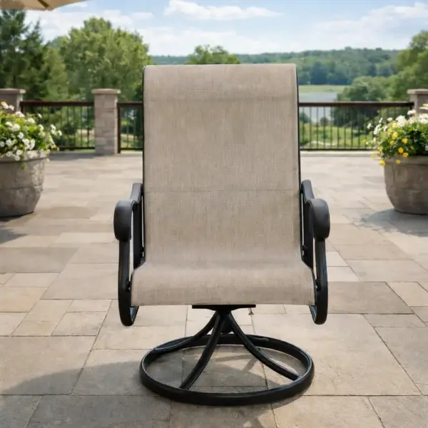 Valbonne Sling Swivel Chair