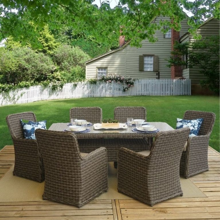 Get Verona 7piece Patio Furniture Dining Set in MI at English Gardens Nurseries Serving