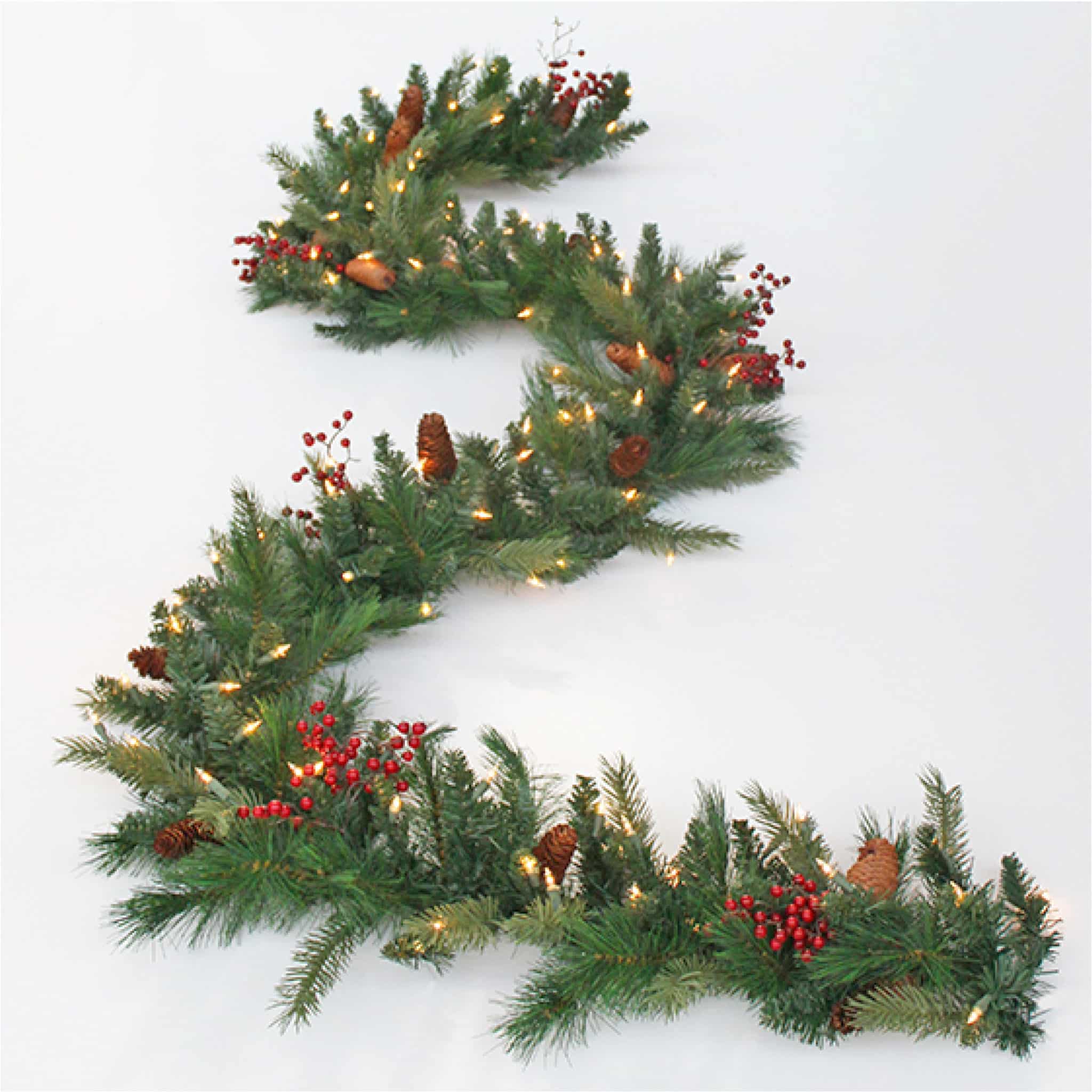 Get Decorated Fir Artificial Christmas Garland in MI at English Gardens