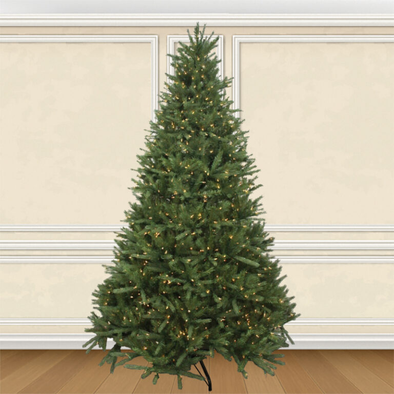 Get 7.5-foot Deluxe Northern Fir Artificial Christmas Tree Pre-lit with