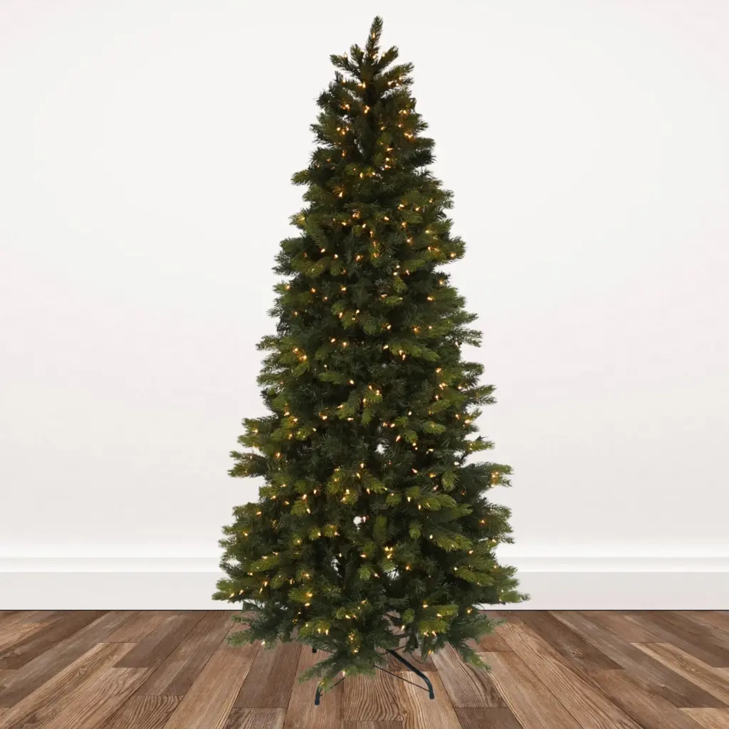 7.5-ft. Slim Stony Creek Douglas Fir Artificial Christmas Tree Pre-lit with 700 Clear Incandescent Lights