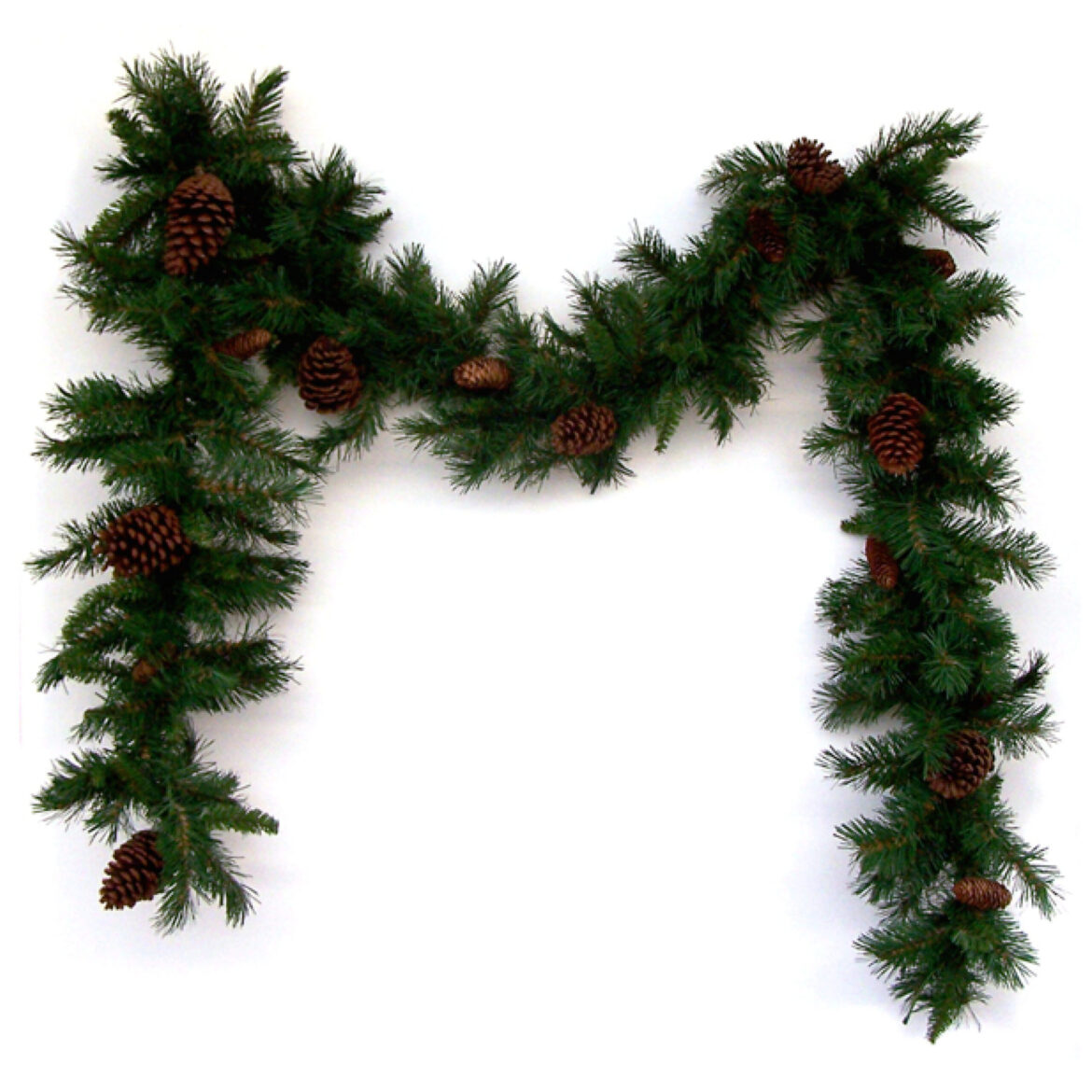 Get 9foot Anchorage Artificial Christmas Garland with Pine Cones in MI