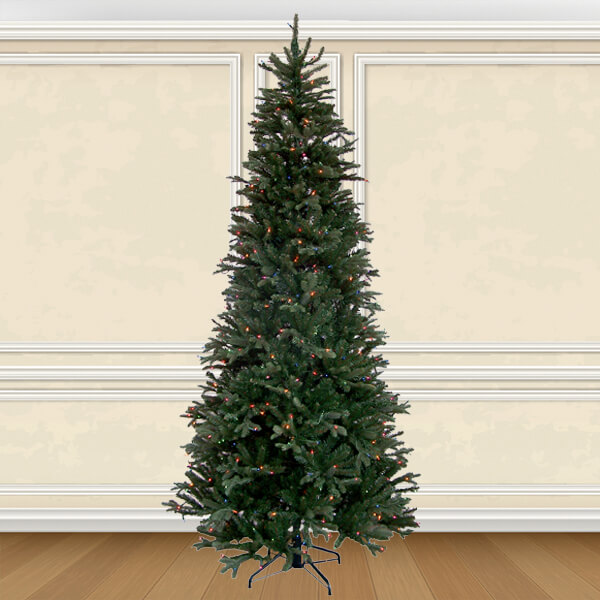 4156deluxeslimgranvillefirartificialchristmastreeprelitwith