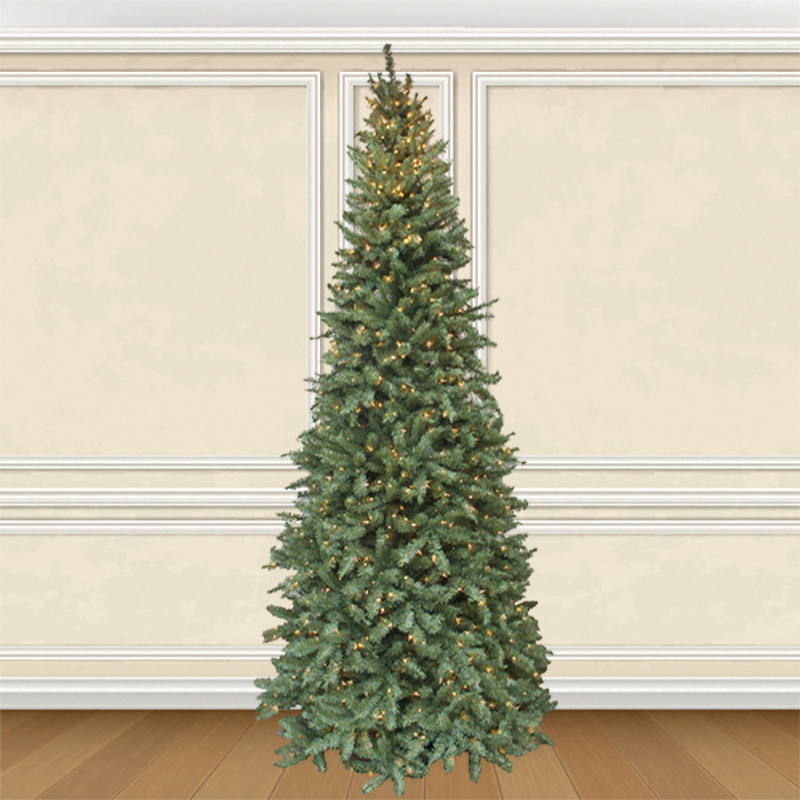 5071grandbluespruceartificialchristmastreeprelitclear English Gardens