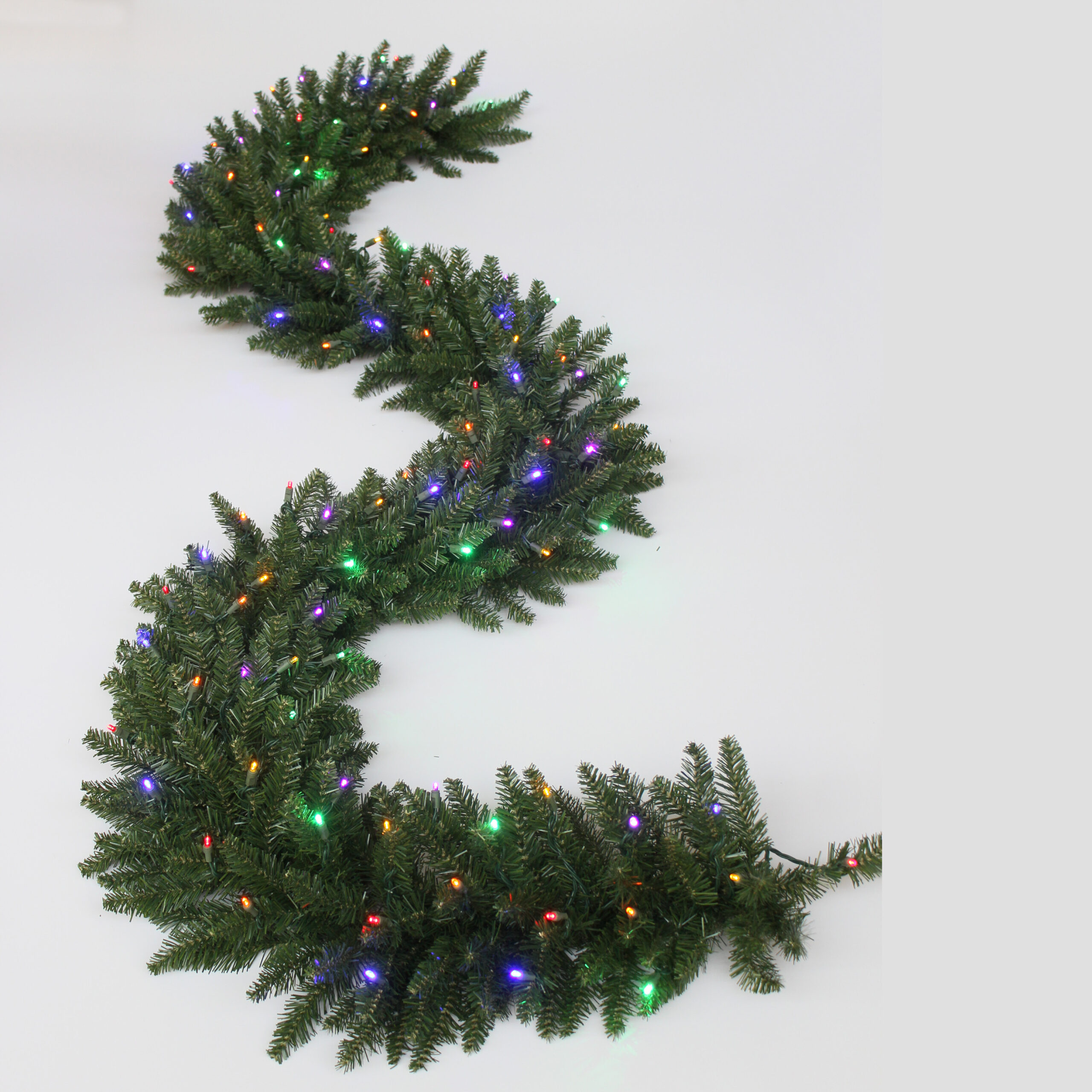 75889FraserFirArtificialChristmasGarlandMultiLEDLights