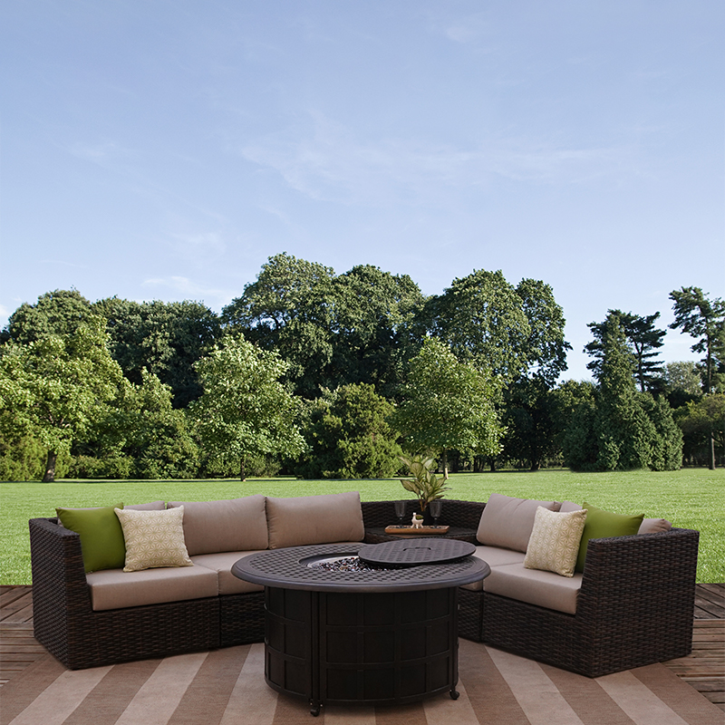 Get Bellanova 6 Piece All Weather Wicker Outdoor Patio Furniture Sectional Sofa Set In Mi At English Gardens Nurseries Serving Clinton Township Dearborn Heights Eastpointe Royal Oak West Bloomfield And The Plymouth English Gardens Nurseries, All Season Outdoor Furniture