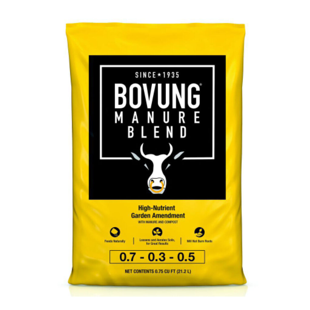 All-Natural Bovung Dehydrated Manure & Organic Hummus, 25 pound bag