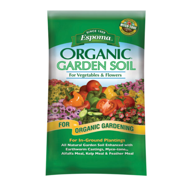 Get Espoma Organic Garden Soil for Vegetables & Flowers, 1 cubic foot