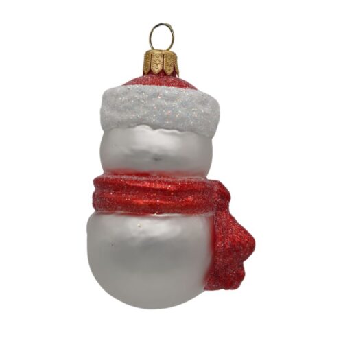 Glass Snowgirl Ornament - Image 2