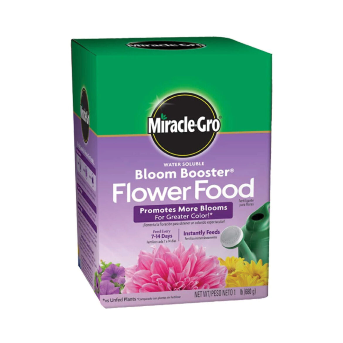 Get MiracleGro Water Soluble Bloom Booster Flower Food, 1 pound box in