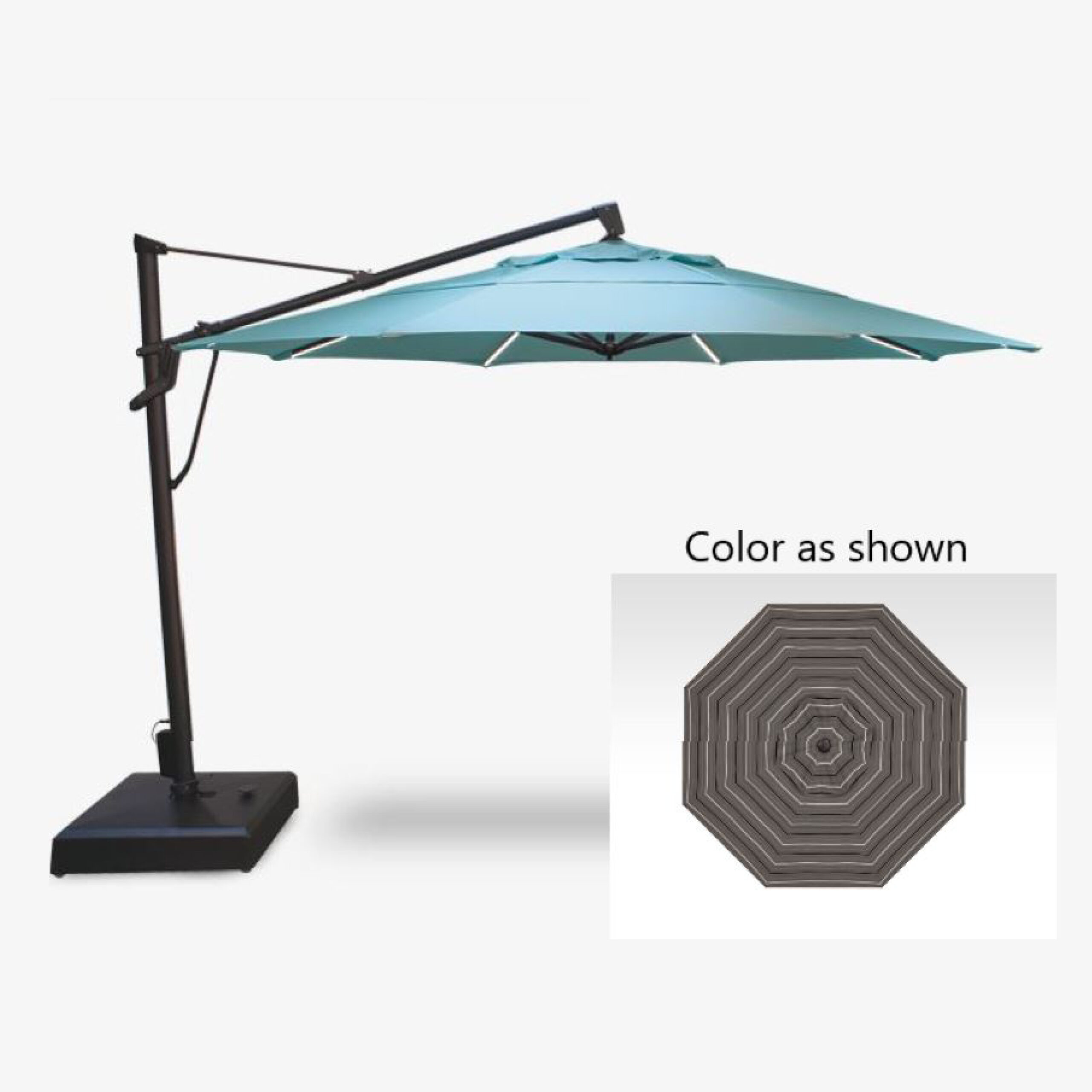 Treasure Garden Starlux AKZP 13 Plus 13foot Cantilever Umbrella 1