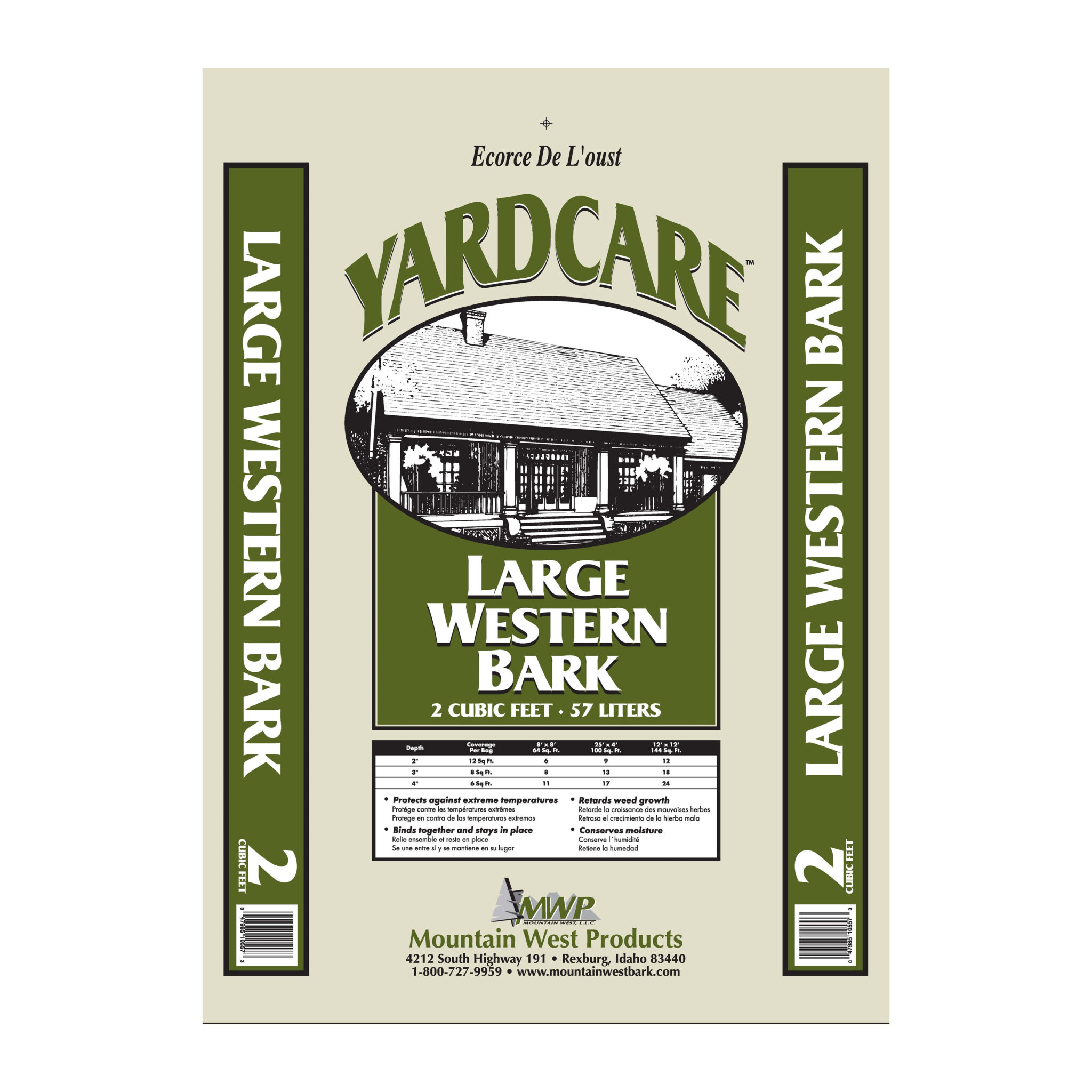 Get Yardcare Large Western Mulch Bark Nugget, 2 cubic foot bag in MI at