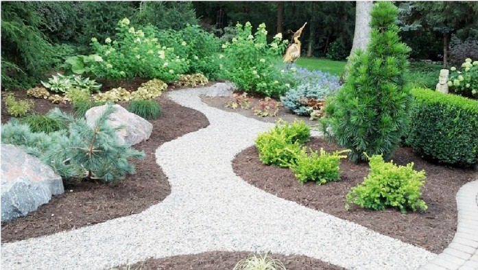 Curved Sidewalk Path