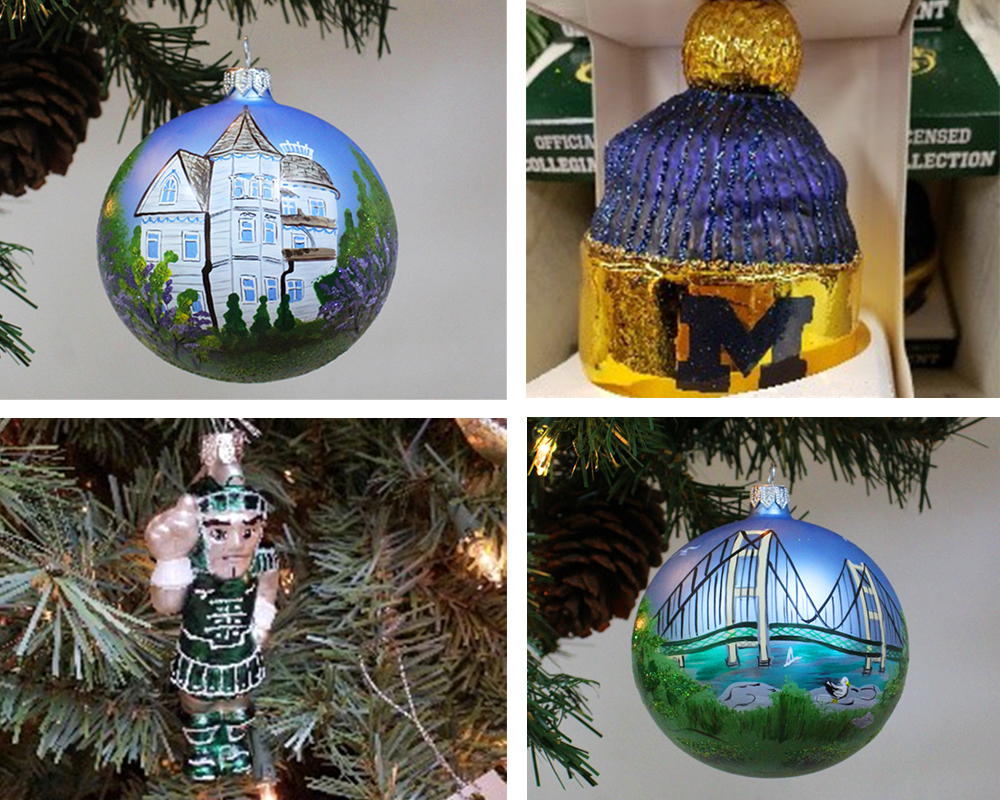 Michigan-themed ornaments